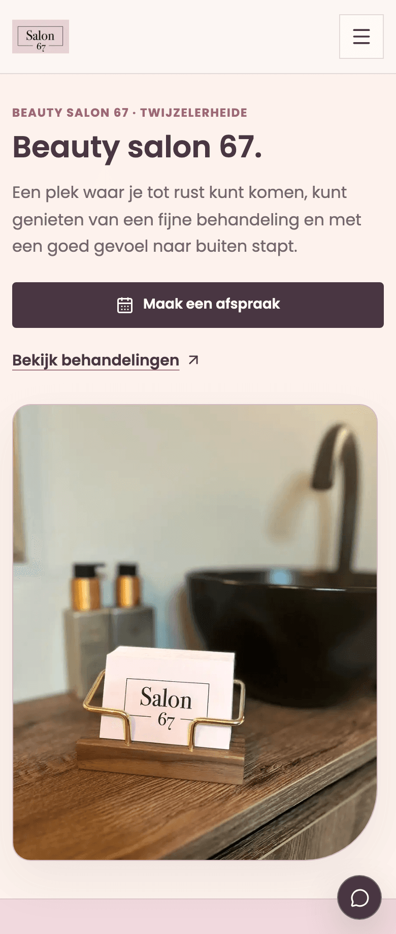 Websitepreview van Beauty Salon 67